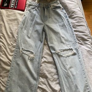 garage wide leg jeans